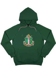 Sudadera con Capucha de Alta Calidad para Regalo de Hermandad AKA, Sudadera con Logotipo Bordado en Chenille Personalizado, Sudadera con Letras Griegas Personalizadas Estilo Universitario - Product Image 2