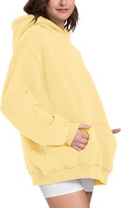 High Quality Retro Sun <b>Bleached</b> Pullover Hoodie Women Extra Roomy Fit Soft Brush Fleece hoodies customize sizes women's hoodies - Product Image 3