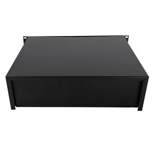 Armadio per Attrezzature DJ in Acciaio Nero da 19 Pollici 3U con Cassetti e Chiavi, Accessori per Prodotti Audio - Product Image 4