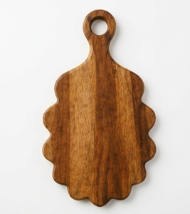 Planche à découper en bois avec poignée découpée en forme de fleur, motif de fleurs sauvages sculptées, bloc de découpe, nouveauté, ustensile de cuisine, décoration de table - Product Image 6