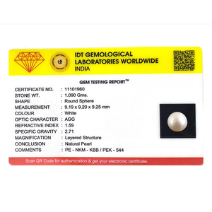 Loose Keshi Pearl Gemstone 5.45 Carat Oval Freshwater Pearl for Fine Jewelry - Product Image 3