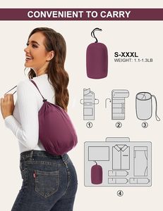 Women's Lightweight <b>Packable</b> Hooded Winter Quilted Puffer <b>Jacket</b> Detachable Sleeves Hat Water Resistant Fur Lining - Product Image 5