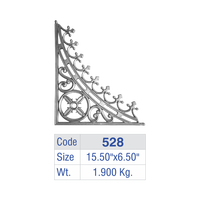 Support d'angle moderne pour garde-corps à rayons en fonte, sans cadre, résistant à la rouille, pour balustrade d'escalier, garde-corps de balcon de villa de luxe et terrasse
