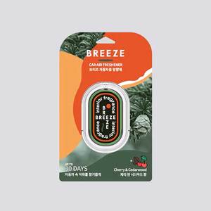 Parfum automobile BREEZE Cerise et Cèdre, désodorisant pour l'intérieur du véhicule - Product Image 1