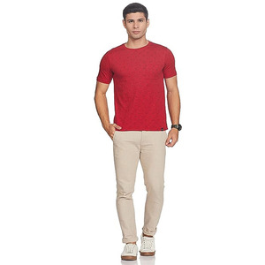 Camisetas para Hombre al Por Mayor, Camisetas con Logotipo Personalizado, Camisetas con Cuello Redondo, Diseño Naranja y Negro AI-TS-02 - Product Image 1