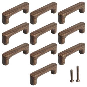 Poignées de tiroir en bois naturel pour armoires et placards - Product Image 5