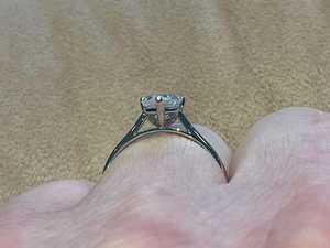 Anillo Romántico de Moissanita con Corte de Corazón de 3CT, Precioso Anillo de Plata 925 Original para Mujer, Regalo de Boda para Enamorados - Product Image 3