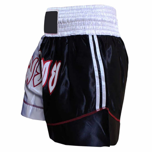 Solid <b>Elastic</b> Waist MMA Shorts Muay Thai Printed Design Waterproof Breathable Custom Manufacturer - Product Image 5