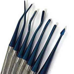 Elevadores de Raíces con Punta Microdentada, Implantes Dentales, Set Quirúrgico de 7 Pulgadas con Cassette Gratuito, Puntas Recubiertas de Titanio de SurgiRight - Product Image 5