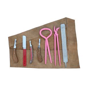 Kit Profesional de Herramientas para Recorte de Pezuñas de Caballos con Lima de Pezuñas, Cuchilla de Doble Cara, Cuchilla Estrecha, Lazo para Abscesos y Cuchillo para Separar los Dedos del Herradura - Product Image 1