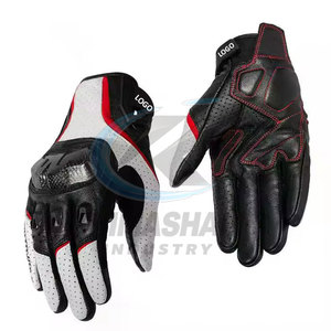 Gants de motocross sur mesure de haute qualité à doigts complets avec fermeture auto-agrippante en nylon/polyester/cuir pour usage extérieur hivernal antidérapant - Product Image 2