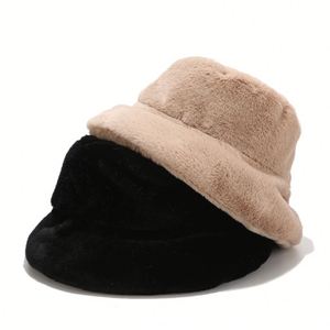 Winter New Solid Color Light Board Bucket Women's Japanese Style Fresh Simple Basin Outdoor <b>Warm</b> <b>Hat</b> - Product Image 2
