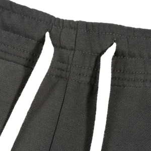 Pantalon de survêtement plissé gris foncé pour homme, taille élastique avec cordon de serrage, coupe décontractée, tricoté mi-lourd, style automne - Product Image 5