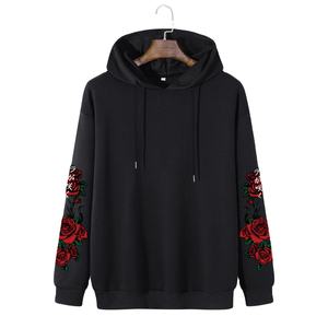 En blanco 350 GSM Pullover Algodón Poliéster Fleece Heavyweight Streetwear Liso Imprimir Bordado Sudaderas con capucha para hombres - Product Image 1