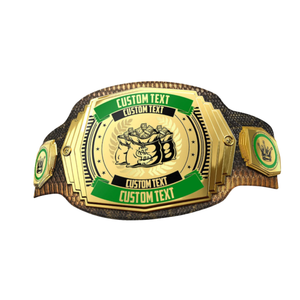 Custom Money Championship Belt with Personalized Text & Design Gold and Green Premium Belt for Winners Events and Collectors - Product Image 6