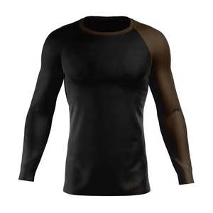 Custom Sublimation Print Logo Rash Guard Long Sleeve MMA Rashguards Breathable Material Martial Arts Wear Bjj Rashguards For Men - Product Image 5