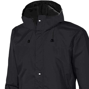 Conjunto de Ropa de Trabajo Unisex con Capucha, Impermeable, Transpirable y de Alta Visibilidad, Chaqueta de Manga Larga y Pantalones Cómodos, en Color Negro y Nylon - Product Image 3