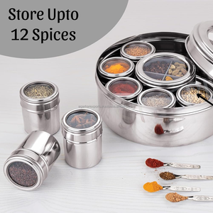 Caja de Almacenamiento de Especias de Acero Inoxidable para Cocina de Hotel con Tapa de Vidrio, Resistente al Polvo, Apta para Lavavajillas y de Grado Alimenticio - Product Image 4