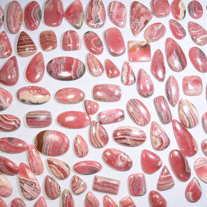 Rodocrosita rosa natural, cabujones sueltos para joyería, piedras preciosas de origen ético, cristales curativos, vibraciones espirituales - Product Image 1