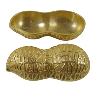 ผู้ผลิตและผู้ค้าส่งภาชนะเสิร์ฟผลไม้อบแห้งรูปทรงถั่วลิสงสีทองคุณภาพระดับโลกจากอะลูมิเนียม สำหรับของขวัญตอบแทน - Product Image 6