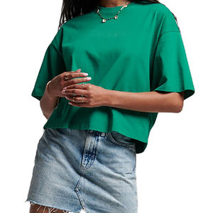 T-shirts courts oversize pour femmes, à manches courtes, pour l'entraînement, décontractés d'été, coupe ample, imprimés, écologiques, respirants avec poches - Product Image 2