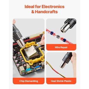 Estación de soldadura de aire caliente con pantalla digital de 700W 212F-932F Estación de retrabajo SMD con control de temperatura - Product Image 6
