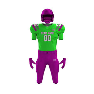 New Arrival Custom Designed American Football Uniforms High Quality Polyester <b>Men</b> Boys Youth Sports Wear Wholesale Football - Product Image 4