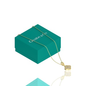 Collier unisexe Glosbe Co pour femme, trèfle à quatre feuilles en diamant naturel, bijoux en or en gros, origine Vietnam certifiée, élégant - Product Image 4