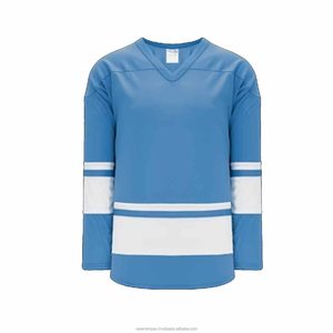 เสื้อฮอกกี้น้ำแข็งแขนยาวสำหรับผู้ชาย ผ้าโพลีเอสเตอร์ 100% พิมพ์ลายด้วยความร้อน ระบายอากาศได้ดี เป็นมิตรกับสิ่งแวดล้อม แห้งเร็ว ออกแบบได้ตามต้องการ - Product Image 1