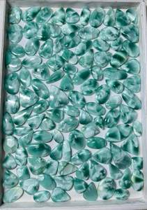 Magnifiques cristaux de quartz bleu en vrac, taille ovale, cabochon 25-30mm, faits à la main pour la fabrication de bijoux, vente en gros AAMNA GEMS - Product Image 2