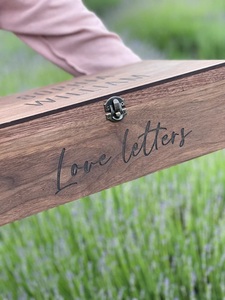 Personalized <b>Memory</b> Wooden Keepsake Box Eco-Friendly Durable Modern Date Night <b>Gift</b> for Him Her Boyfriend Girlfriend Couples - Product Image 2