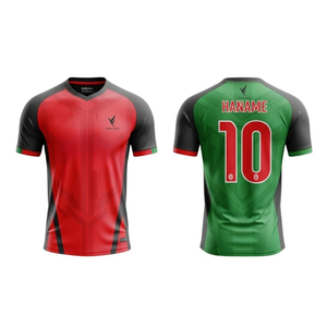 เสื้อฟุตบอลอเมริกันวินเทจสั่งทำพิเศษ ขายส่ง ผ้าตาข่ายย้อนยุค โพลีเอสเตอร์ 100% ระบายเหงื่อได้ดี คอวี - Product Image 6