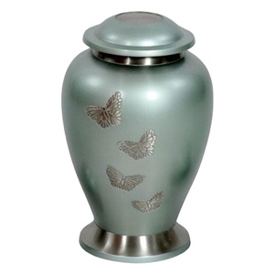 Urna de cremación con diseño de pétalo de rosa, contenedor para cenizas de entierro para adultos, urnas y tarros de latón, suministros funerarios, urnas de Metal fundido, paquete personalizado - Product Image 2