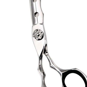 Ciseaux de barbier pliables professionnels personnalisés pour droitiers, en acier inoxydable de haute qualité, couleur unie, pour la coiffure - Product Image 6