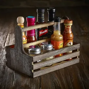 Organizador de Madera para Cocina Rústica, para Almacenar Cucharas, Tenedores, Cuchillos y Utensilios - Product Image 6