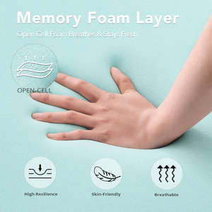 <span class=keywords><strong>Matelas</strong></span> en mousse à mémoire de forme à prix d'usine, pliable, doux et confortable, pour l'école et la maison (tailles Full, Queen, King, Twin) - Product Image 5