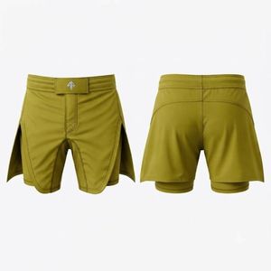 Shorts de Playa para Hombre, de Secado Rápido, Color Sólido, con Bolsillos, Cintura Elástica, Largo Medio, Material Casual de Spandex/Poliéster - Product Image 1