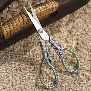 German Grade Stainless Steel Multi-Purpose <b>Scissors</b> with Fancy Handle for <b>Sewing</b> Embroidery Threading Candle Snipping <b>Scissors</b> - Product Image 3