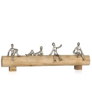 Wholesale Price Aluminum Wood Modern Abstract Sculpture Minimalist Table Decor Home Office Styling Gift Item - Product Image 6