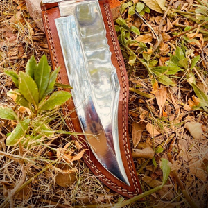 Couteaux de camping traditionnels Bowie avec lame large et manche en bois pour les activités de randonnée en plein air, équipement de survie - Product Image 3