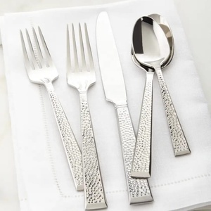 Hammer Mirrored Steel Europe Design 24pc Stainless Steel Flatware <b>Set</b> Classic Style Wedding Party Sustainable Elegant - Product Image 1