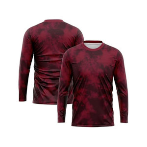 Camiseta Deportiva Unisex de Manga Larga con Estampado de Nubes, Cuello Redondo, Absorbe la Humedad, Ajustada, de Poliéster, para Verano, para Adultos - Product Image 6