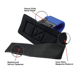 Correas de Neopreno con Gancho en J de Alta Resistencia para Levantamiento de Pesas, Hechas de Material Metálico Duradero, Personalizables - Product Image 5