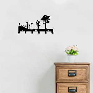 CIFbuy Organizzatore da Parete in Ferro con Portachiavi a Tema Amore per Coppie, Ideale per Servizio Ritiro Temu, Organizzatore di Posta e Chiavi - Product Image 3