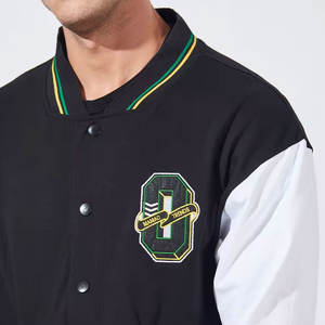 Veste universitaire pour homme à col montant, séchage rapide, qualité supérieure, prix bas, logo frontal, quantité en gros - Product Image 6