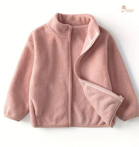 Chaqueta Cárdigan Básica Polar 100% Algodón para Niños, Camisa Personalizada, Sudadera Ecológica de Otoño, Manga Abullonada con Estampado Animal - Product Image 2