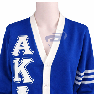 Alpha | Kapa | Alpha AKA Sorority <b>Cardigan</b> Sweater Greek Letters Winter Print Front Logo for Sorority Customized Design <b>Button</b> - Product Image 2