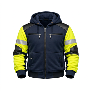 Men's Plus Size Full Sleeve Polyester Hoodie Breathable <b>Summer</b> All Seasons <b>Motorcycle</b> Wear Black with Mesh Back Design - Product Image 1