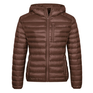 <b>Men</b> Winter Thick Hooded Puffer <b>Jacket</b> <b>Long</b> Sleeve Design Zipper Closure Breathable Eco-Friendly Fabric 100% Polyester - Product Image 2