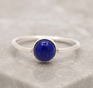 Memoria Jewels Natural Shape <b>Lapis</b> <b>Lazuli</b> Gemstone 925 Solid Sterling Silver Bezel Setting Trendy Handmade Women <b>Rings</b> Jewelry - Product Image 5